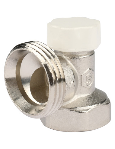 Клапан запорно-балансировочный STOUT 3/4" угловой