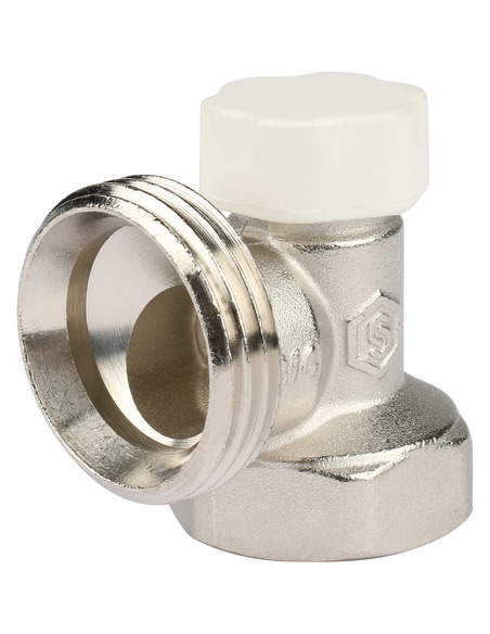 Клапан запорно-балансировочный STOUT 3/4" угловой