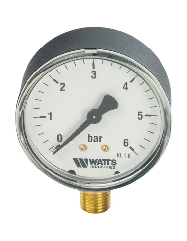 Манометр Watts F+R200 MRP 63 мм, 1/4", 0-6 бар, радиальный