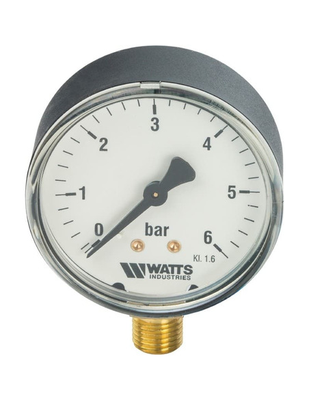 Манометр Watts F+R200 MRP 63 мм, 1/4", 0-6 бар, радиальный