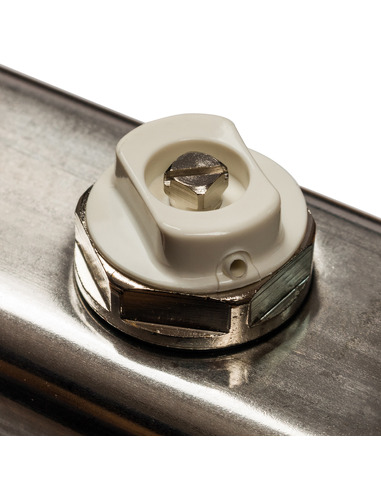 Коллектор STOUT из нержавеющей стали с расходомерами 12 вых. с воздухоотводчиком и сливом