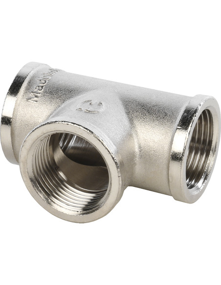 Тройник никелированный STOUT 3/4" ВР