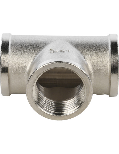 Тройник никелированный STOUT 3/4" ВР