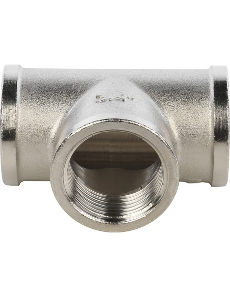 Тройник никелированный STOUT 3/4" ВР