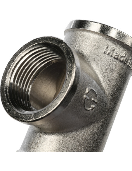 Тройник никелированный STOUT 3/4" ВР