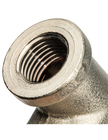 Угольник никелированный STOUT 1/4" ВР