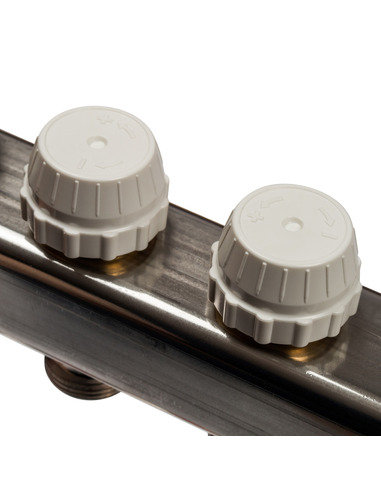 Коллектор STOUT из нержавеющей стали без расходомеров 8 вых.