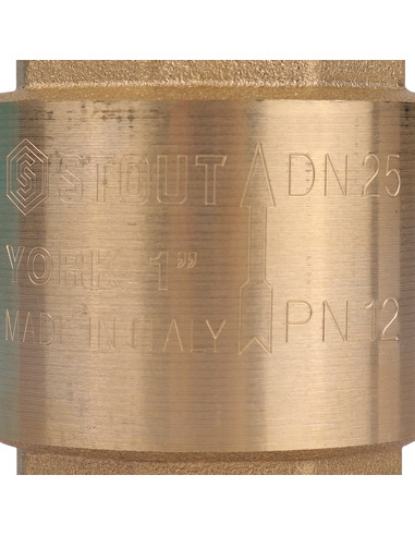 Клапан обратный STOUT 1" с пластиковым седлом