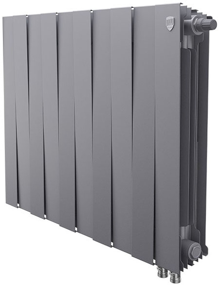 Биметаллический радиатор Royal Thermo PianoForte Silver Satin VDR 500 х10