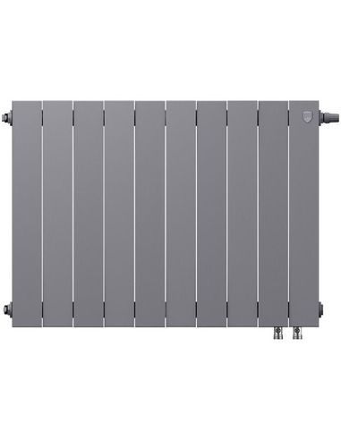 Биметаллический радиатор Royal Thermo PianoForte Silver Satin VDR 500 х10