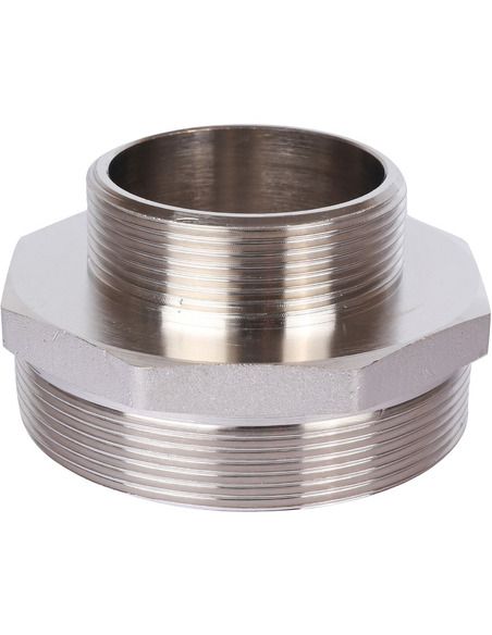 Ниппель переходной никелированный STOUT 4"х2 1/2" НР
