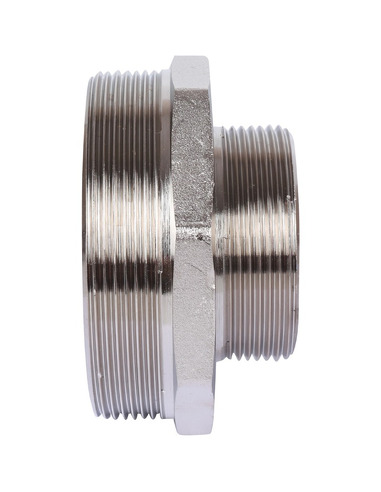 Ниппель переходной никелированный STOUT 4"х2 1/2" НР