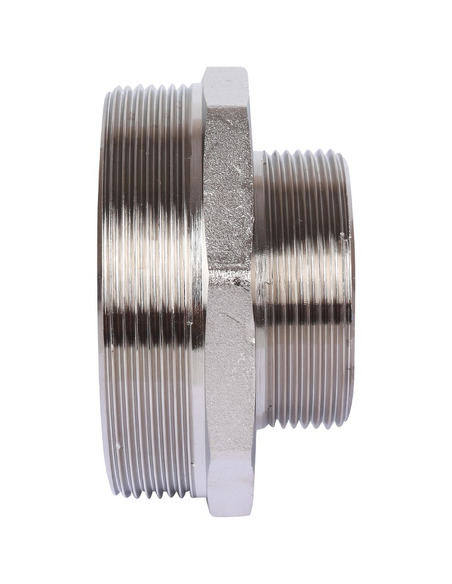 Ниппель переходной никелированный STOUT 4"х2 1/2" НР
