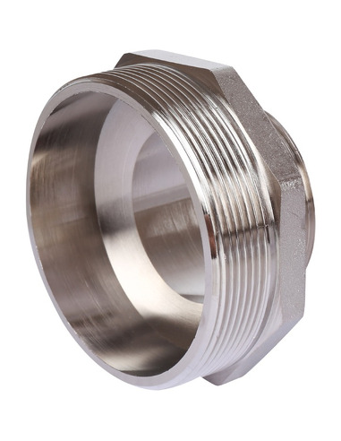 Ниппель переходной никелированный STOUT 4"х2 1/2" НР