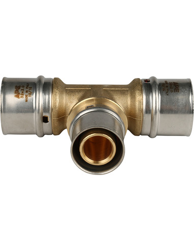 Тройник переходной STOUT 32x26x32 для металлопластиковых труб пресс