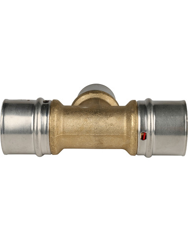 Тройник переходной STOUT 32x26x32 для металлопластиковых труб пресс