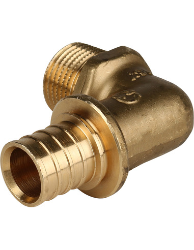 Угольник STOUT 20x1/2" НР для труб из сшитого полиэтилена