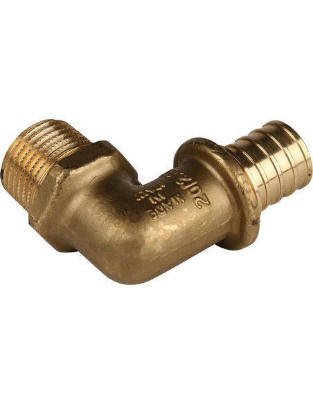 Угольник STOUT 20x1/2" НР для труб из сшитого полиэтилена