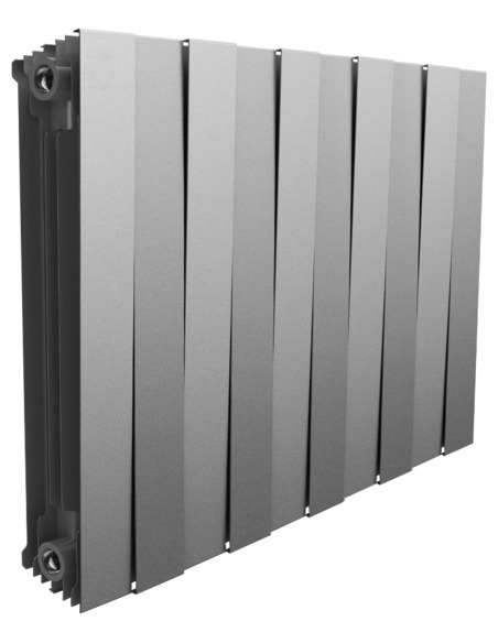 Биметаллический радиатор Royal Thermo PianoForte Silver Satin 500 х10
