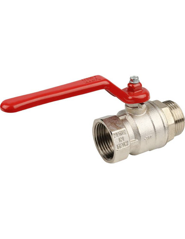 Кран шаровой STOUT стандартнопроходной 1" ВР-НР (рычаг)