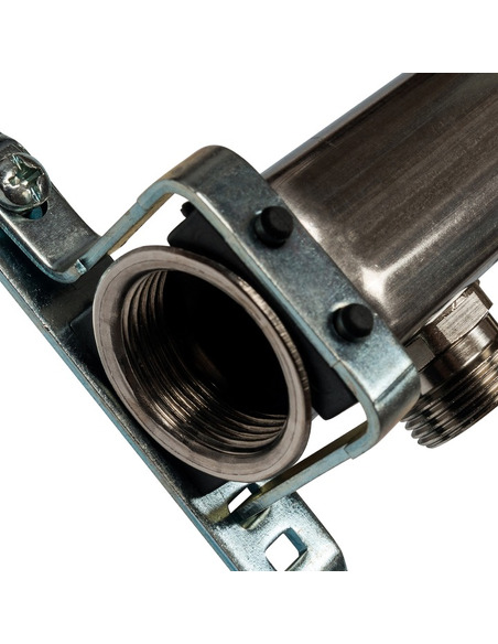 Коллектор STOUT из нержавеющей стали для радиаторной разводки 12 вых. с воздухоотводчиком