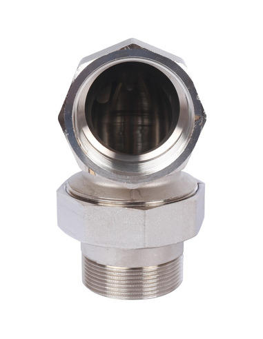 Разъемное соединение "американка" никелированное STOUT 2" ВР-НР угловое (o-ring)