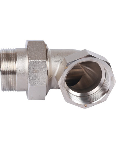 Разъемное соединение "американка" никелированное STOUT 2" ВР-НР угловое (o-ring)