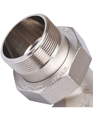 Разъемное соединение "американка" никелированное STOUT 2" ВР-НР угловое (o-ring)