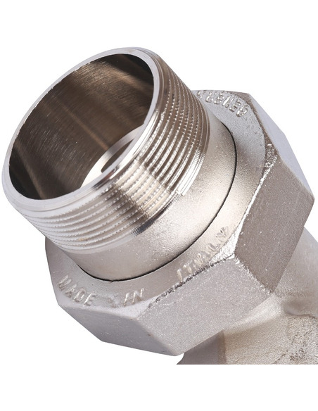 Разъемное соединение "американка" никелированное STOUT 2" ВР-НР угловое (o-ring)