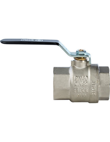 Кран шаровой STOUT полнопроходной 1 1/4" ВР-ВР (рычаг)