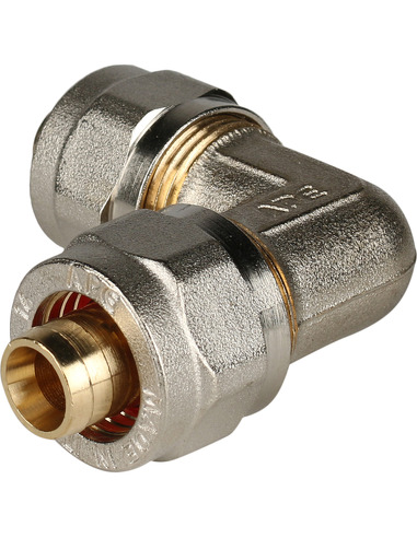 Угольник STOUT 16х90° для металлопластиковых труб обжим