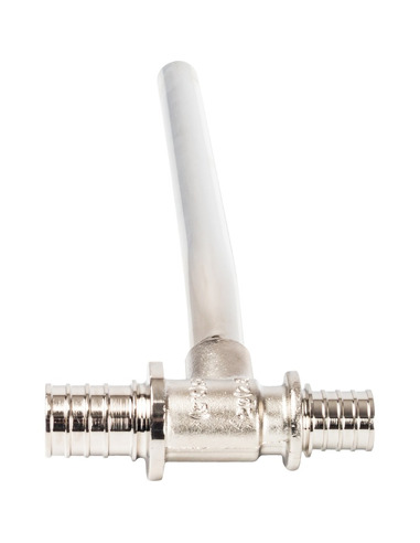 Трубка для подключения радиатора Т-образная STOUT 25/15/20 для труб из сшитого полиэтилена