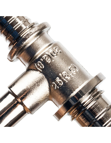 Трубка для подключения радиатора Т-образная STOUT 25/15/20 для труб из сшитого полиэтилена