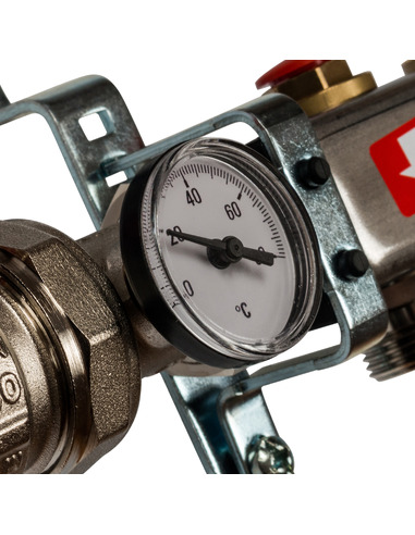 Коллектор STOUT из нержавеющей стали в сборе без расходомеров 4 вых.