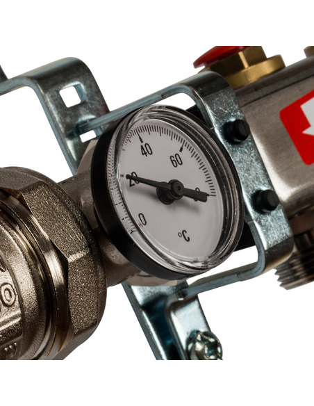 Коллектор STOUT из нержавеющей стали в сборе без расходомеров 4 вых.