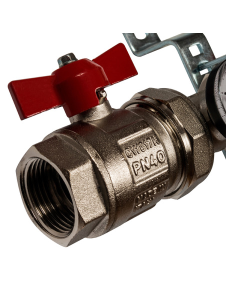 Коллектор STOUT из нержавеющей стали в сборе без расходомеров 4 вых.