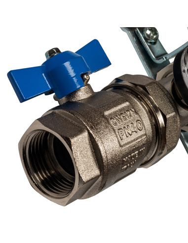 Коллектор STOUT из нержавеющей стали в сборе без расходомеров 4 вых.