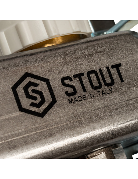 Коллектор STOUT из нержавеющей стали с расходомерами 8 вых.