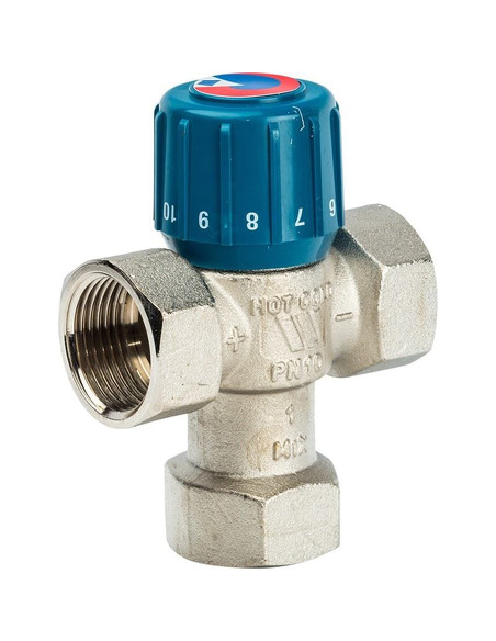 Термостатический смесительный клапан Watts AM63C AQUAMIX 25-50°C, 1" ВР, Kvs 2,1