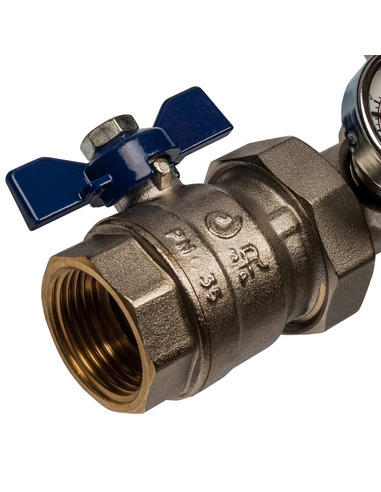 Коллектор STOUT из латуни в сборе без расходомеров 6 вых.