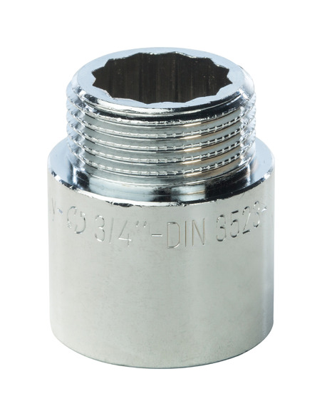 Удлинитель хромированный STOUT 3/4"х25 ВР-НР