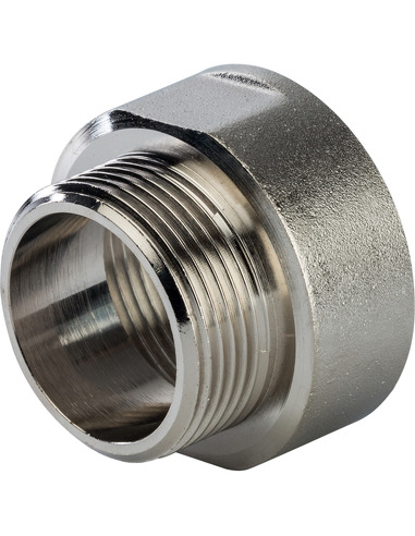 Переходник никелированный STOUT 1 1/2"х1 1/4" ВР-НР