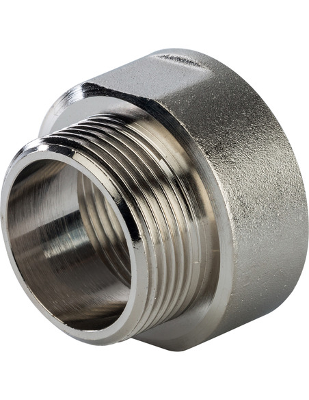 Переходник никелированный STOUT 1 1/2"х1 1/4" ВР-НР