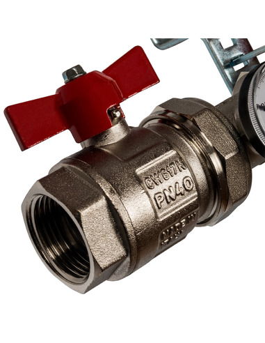 Коллектор STOUT из нержавеющей стали в сборе с расходомерами 7 вых.