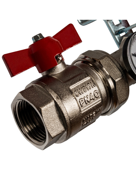 Коллектор STOUT из нержавеющей стали в сборе с расходомерами 7 вых.