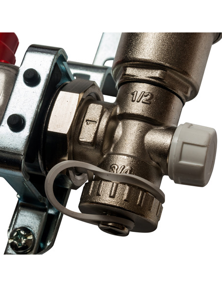 Коллектор STOUT из нержавеющей стали в сборе с расходомерами 7 вых.