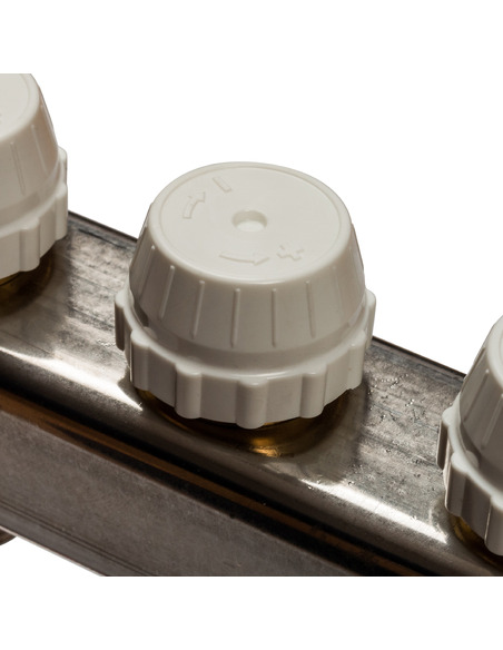 Коллектор STOUT из нержавеющей стали в сборе с расходомерами 11 вых.