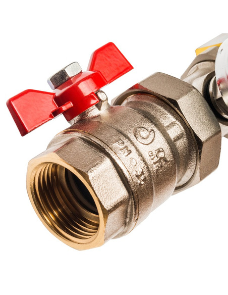 Коллектор STOUT из латуни в сборе без расходомеров 10 вых.