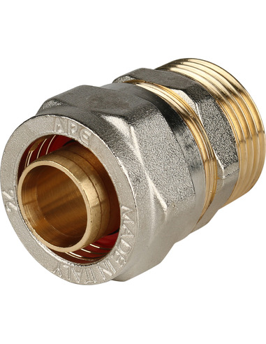 Переходник STOUT 26x1" НР для металлопластиковых труб обжим