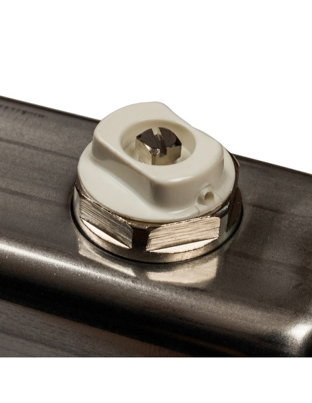 Коллектор STOUT из нержавеющей стали для радиаторной разводки 8 вых. с воздухоотводчиком